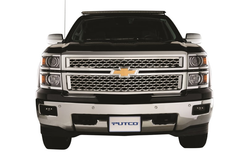 Putco 14-15 Chevy Silv LD - (Fits Grille w/ Z71 Emblem) Bowtie Grille Grilles Putco