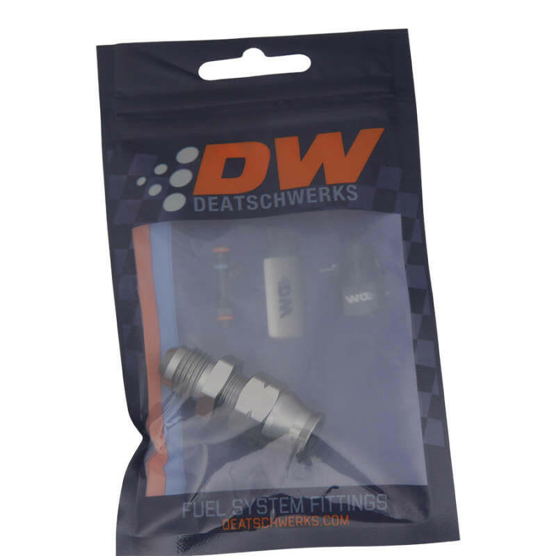 DeatschWerks 6AN Male Flare to 5/16in Hardline Compression Adapter (Incl. 1 Olive Insert) Fuel Components Misc DeatschWerks