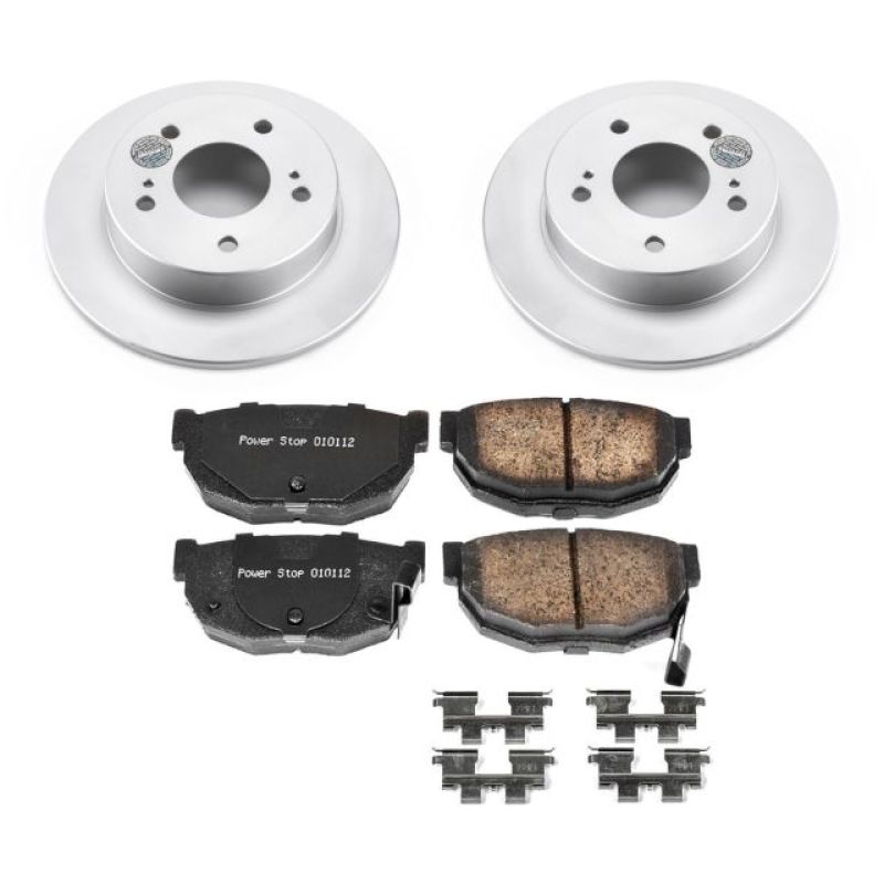 Power Stop 94-98 Nissan 240SX Rear Z17 Evolution Geomet Coated Brake Kit Brake Kits - Performance Blank PowerStop