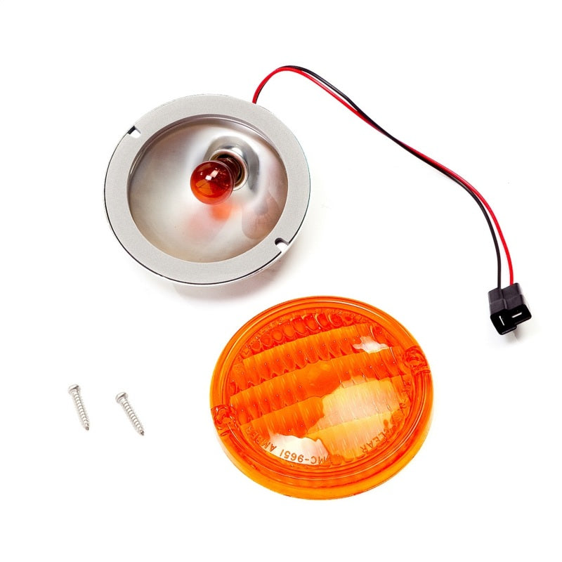 Omix Park Lamp Assembly Amber 76-86 Jeep CJ Models Light Accessories and Wiring OMIX