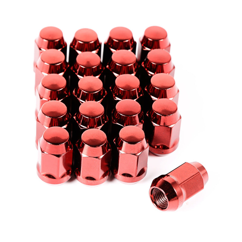 Rugged Ridge Wheel Lug Nut Set of 20 Red 1/2-20 Lug Nuts Rugged Ridge