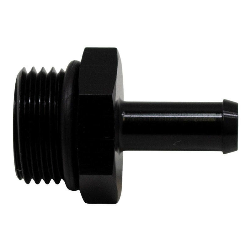 DeatschWerks 8AN ORB Male to 5/16in Male Barb Fitting (Incl O-Ring) - Anodized Matte Black Fittings DeatschWerks