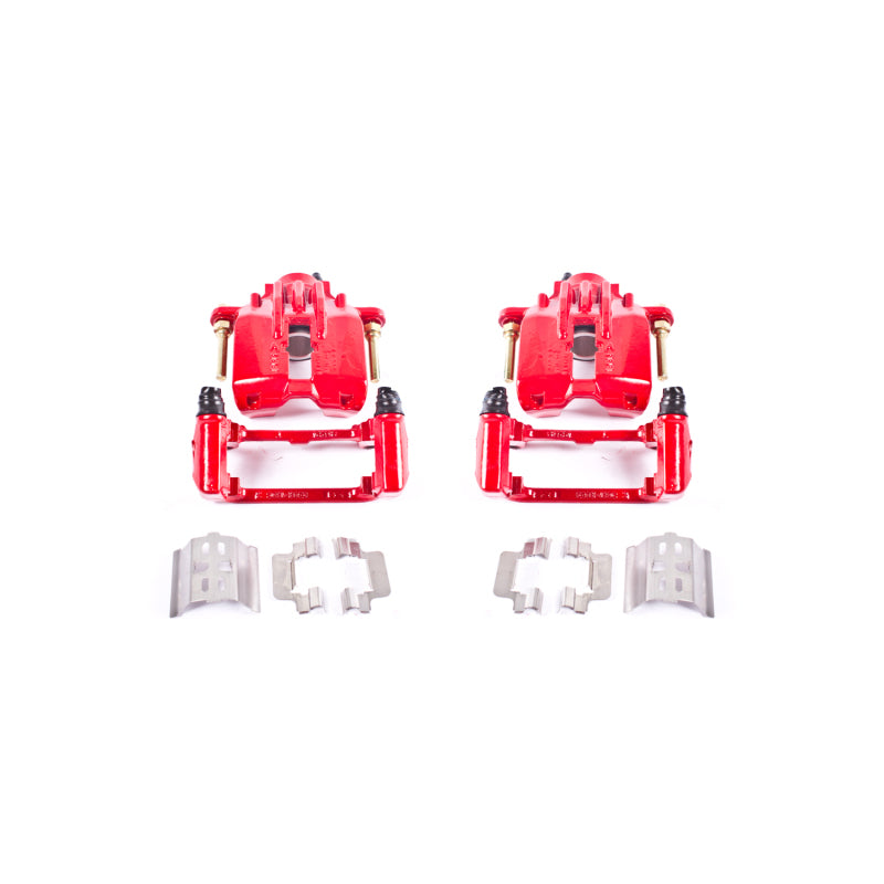 Power Stop 04-05 Cadillac XLR Rear Red Calipers w/Brackets - Pair Brake Calipers - Perf PowerStop