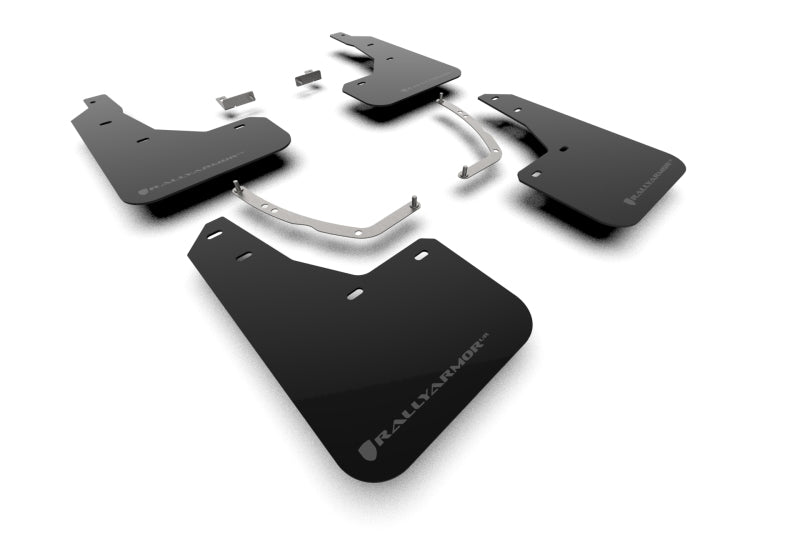 Rally Armor 2025 Hyundai Ioniq 5 PE Black UR Mud Flap w/Silver Logo Mud Flaps Rally Armor