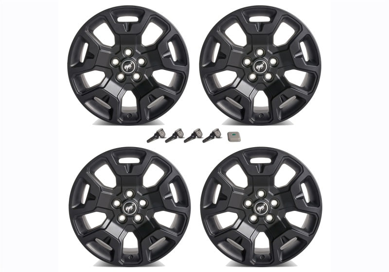 Ford Racing 2021+ Bronco Sport 17in Low Gloss Black Wheel Kit Wheels - Cast Ford Racing