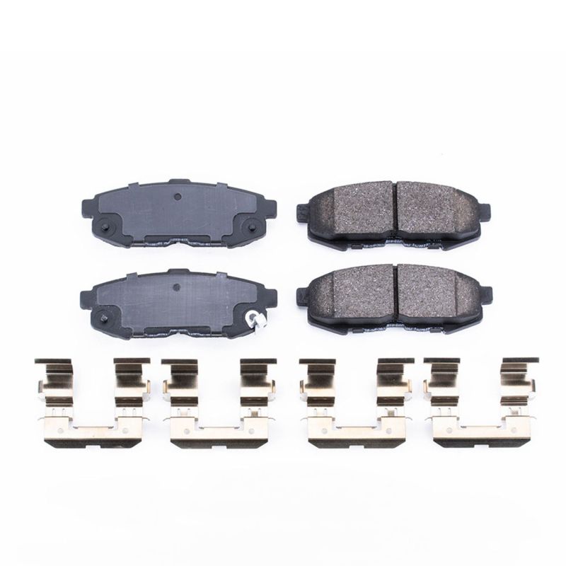 Power Stop 04-06 Mazda MPV Rear Z17 Evolution Ceramic Brake Pads w/Hardware Brake Pads - OE PowerStop