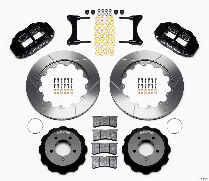 Wilwood Narrow Superlite 6R Front Hat Kit 14.00in 93-96 Mazda RX7 Big Brake Kits Wilwood