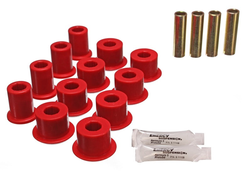 Energy Suspension 95-97 Toyota Tacoma / 89 4Runner / 89-95 Pick Up Red Rear Leaf Spring Shackle Bush Bushing Kits Energy Suspension