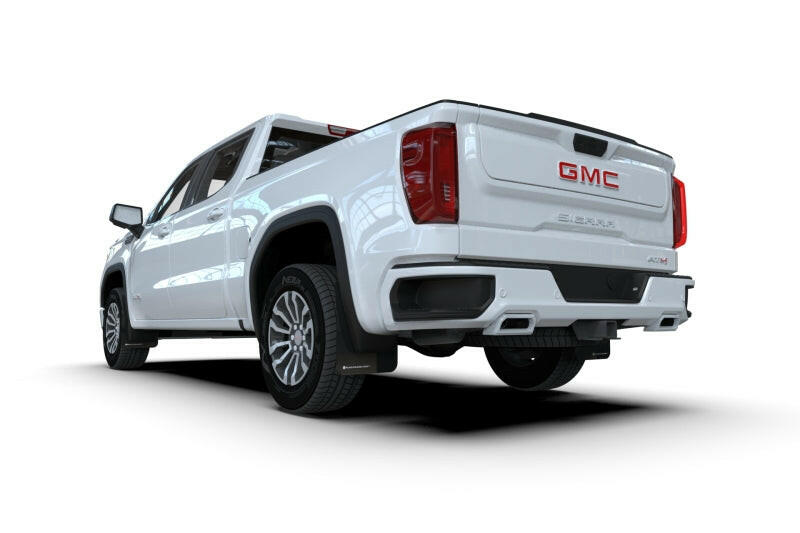 Rally Armor 19-25 GMC Sierra 1500 AT4 Black UR Mud Flap w/ Red Logo Mud Flaps Rally Armor