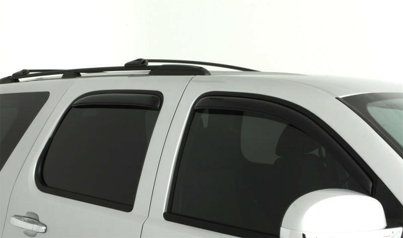 AVS 07-14 Chevy Tahoe Ventvisor In-Channel Front & Rear Window Deflectors 4pc - Smoke Wind Deflectors AVS