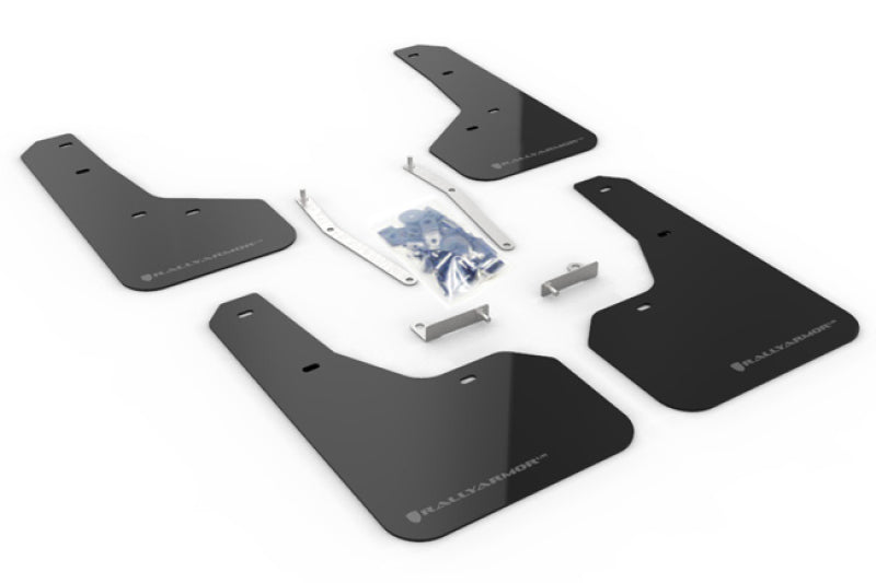 Rally Armor 19-21 Subaru Forester Black UR Mud Flap w/ Grey Logo Mud Flaps Rally Armor