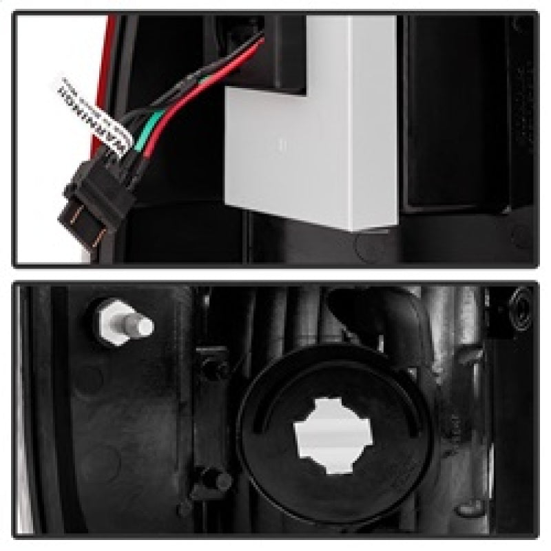 Spyder Ford Super Duty 08-15 Version 2 LED Tail Lights Red Clear ALT-YD-FS07-LED-G2-RC Tail Lights SPYDER