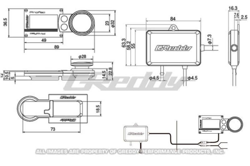 GReddy PRofec Electronic Boost Controller - Amber OLED Boost Controllers GReddy