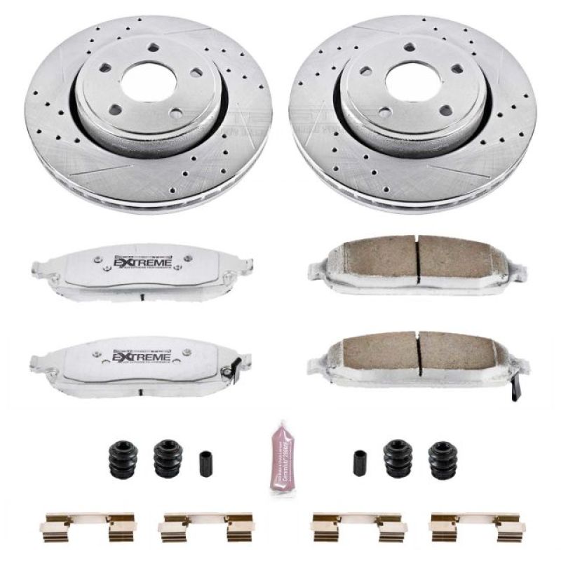 Power Stop 06-10 Jeep Commander Front Z26 Street Warrior Brake Kit Brake Kits - Performance D&S PowerStop