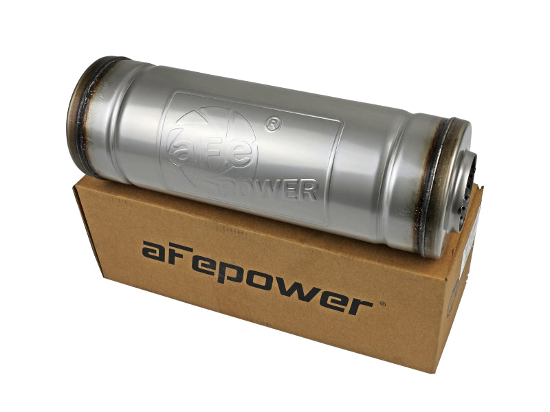 aFe MACH Force-Xp Muffler 2-1/2 IN ID Center/Center x 9 IN Dia. x 14 IN L - Round Body Muffler aFe