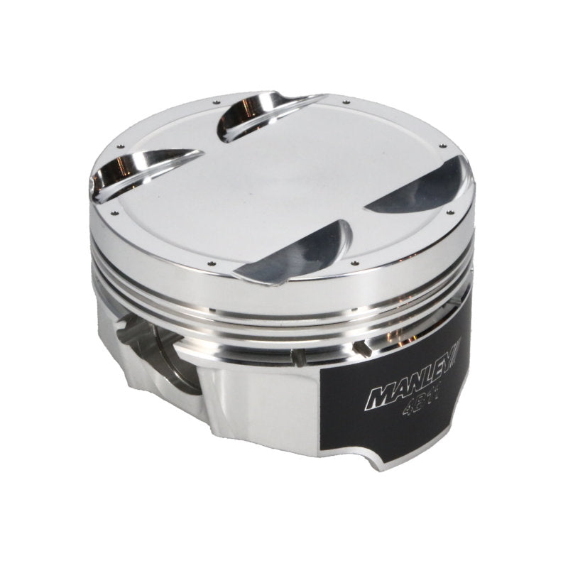 Manley Mitsubishi 4B11 86.5mm Bore 10.0:1 CR -3.5cc Dish Turbo Tuff Piston Set w/ Rings Piston Sets - Forged - 4cyl Manley Performance
