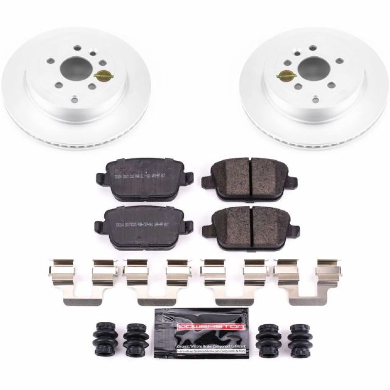 Power Stop 08-12 Land Rover LR2 Rear Z23 Coated Brake Kit Brake Kits - Performance D&S PowerStop