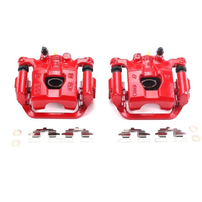 Power Stop 11-17 Nissan Juke Rear Red Calipers w/Brackets - Pair Brake Calipers - Perf PowerStop