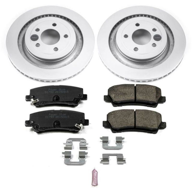 Power Stop 15-19 Ford Mustang Rear Z17 Evolution Geomet Coated Brake Kit Brake Kits - Performance Blank PowerStop