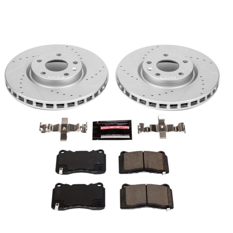 Power Stop 15-19 Chevrolet Corvette Front Z23 Evolution Sport Brake Kit Brake Kits - Performance D&S PowerStop