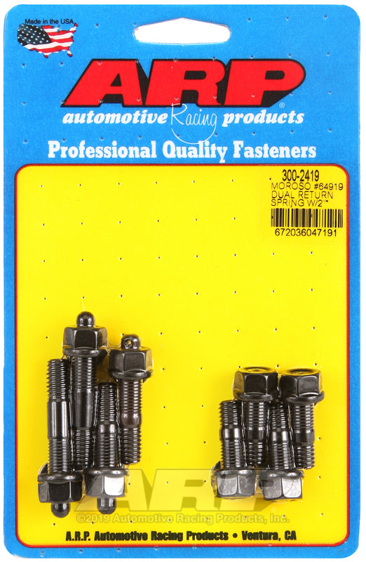 ARP Moroso 64919 dual return spring w/2in spacer plate pro series carb stud kit Rod Bolt Kits ARP
