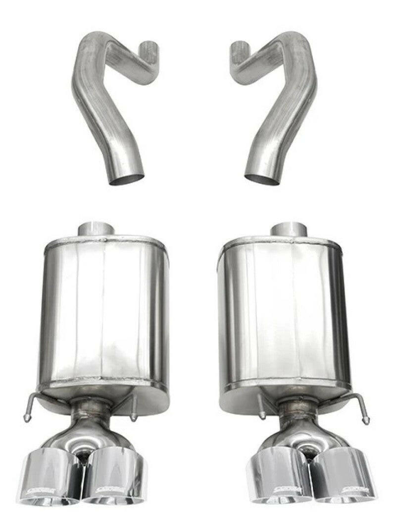Corsa 06-13 Chevy Corvette C6 Z06 7.0L / 09-13 ZR1 6.2L Polished Axle-Back Exhaust w/4.5in Twin Tips Axle Back CORSA Performance