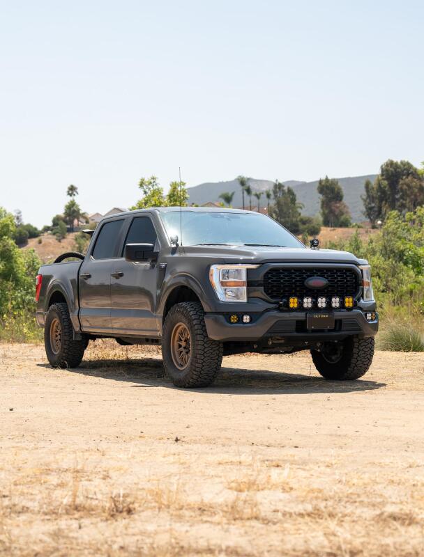 PRP 2021+ Ford 150/ 2023+ SuperDuty Front Seat Covers (Pair) - Black w/ Red Stich Seat Covers PRP Seats