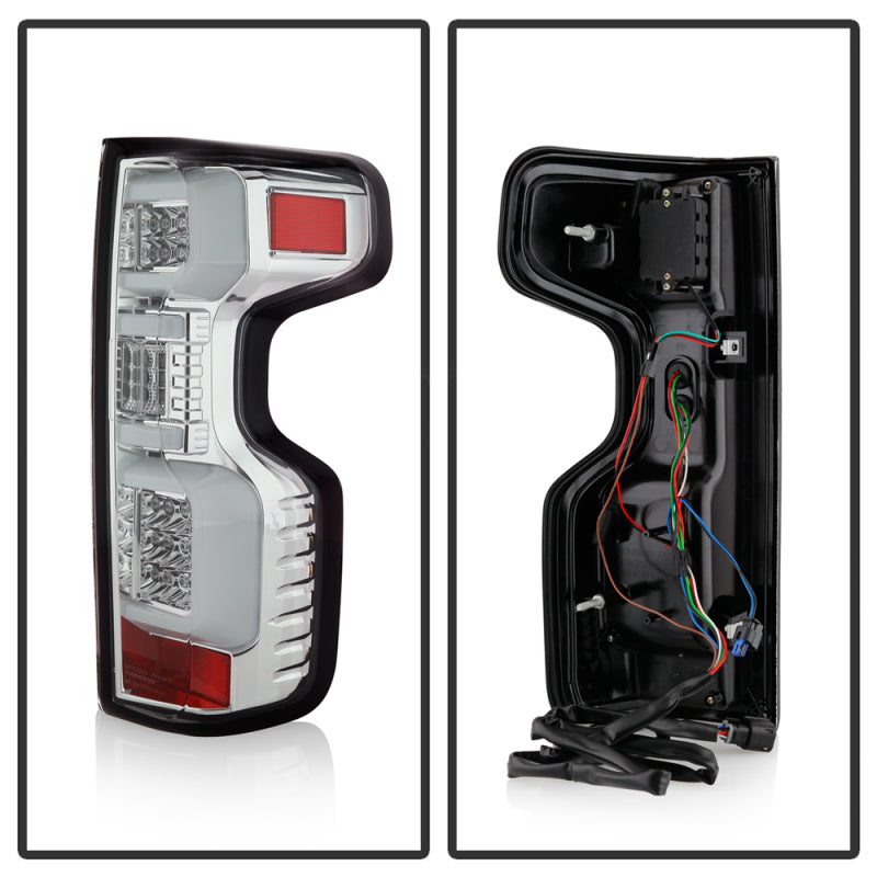 Spyder Chevy Silverado 19-20 (Do Not Fit Halogen Model) LED Tail Light - Chrome ALT-YD-CS19LED-C Tail Lights SPYDER