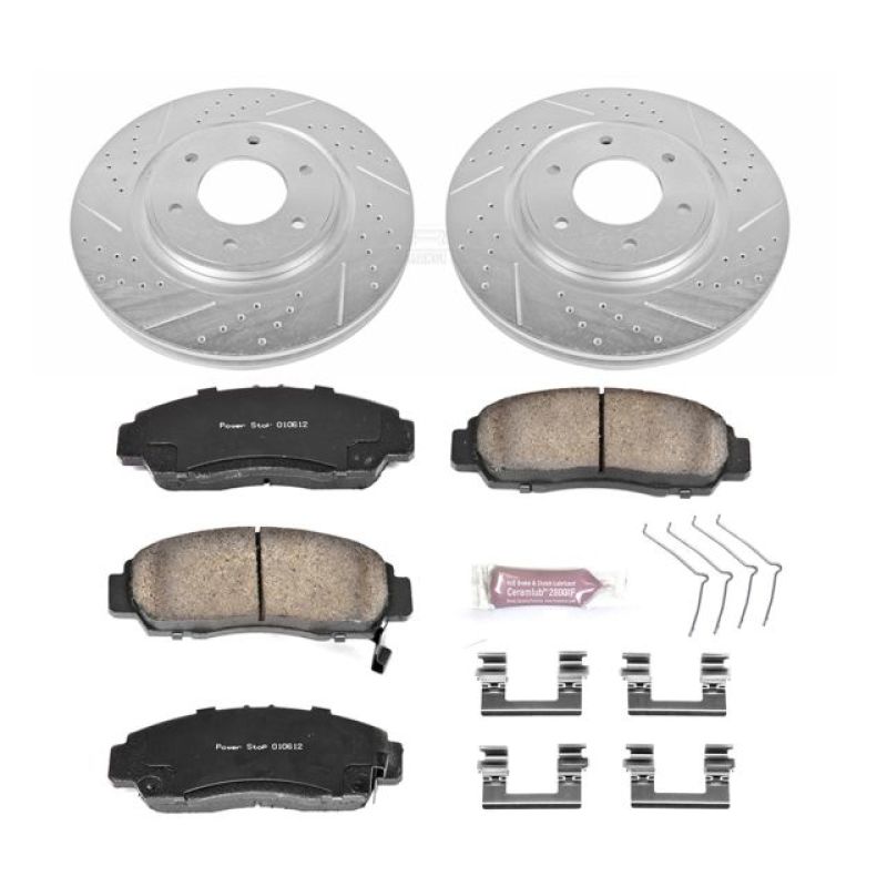 Power Stop 12-15 Nissan Armada Front Z23 Evolution Sport Brake Kit Brake Kits - Performance D&S PowerStop
