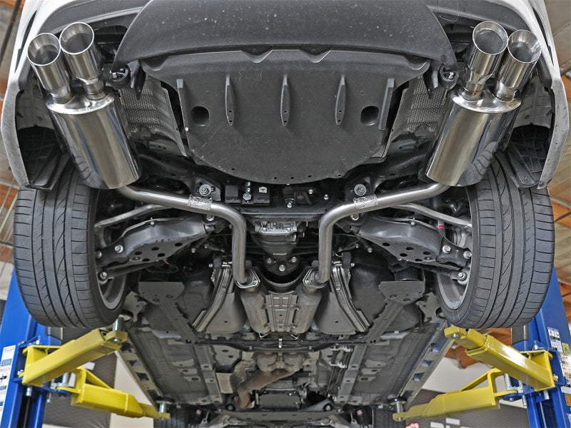aFe Takeda 16-17 Lexus RC 200T 2.0L (t) 2in. SS Axle-Back Exhaust System w/Polished Tips Axle Back aFe