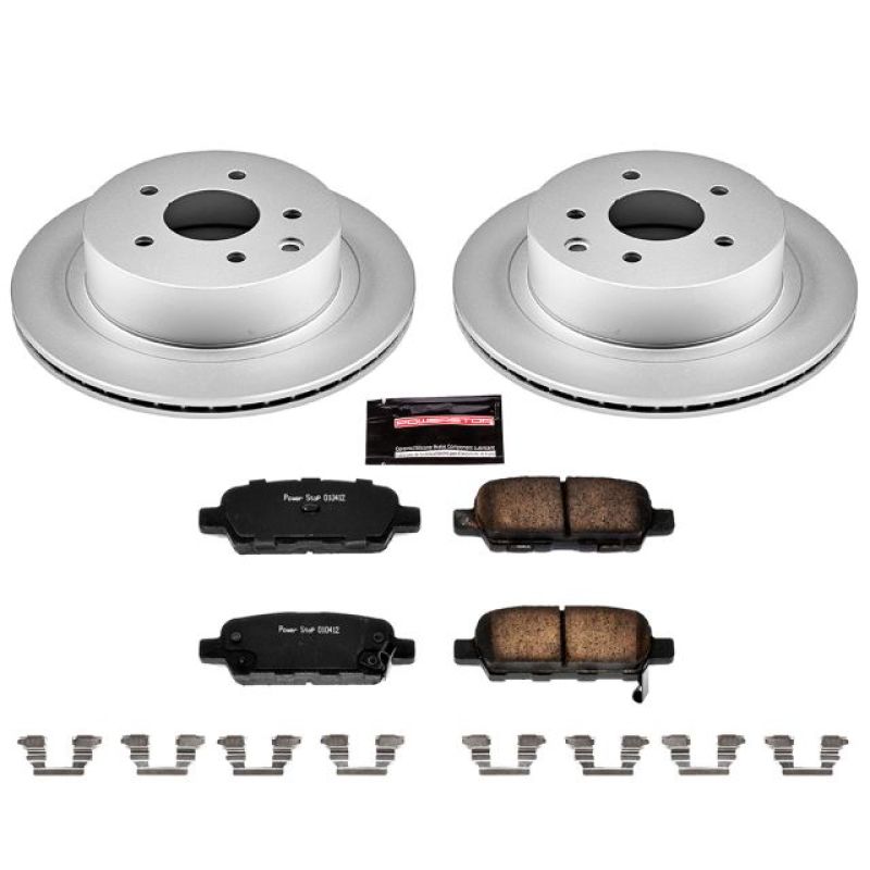 Power Stop 03-05 Infiniti G35 Rear Z17 Evolution Geomet Coated Brake Kit Brake Kits - Performance Blank PowerStop
