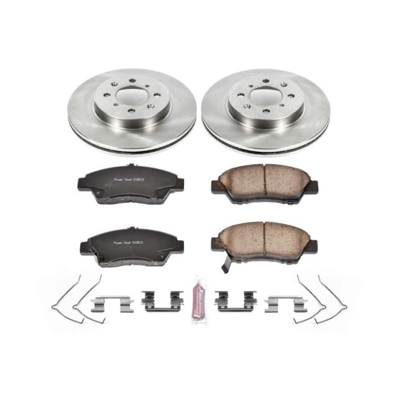 Power Stop 09-14 Honda Fit Front Autospecialty Brake Kit Brake Kits - OE PowerStop