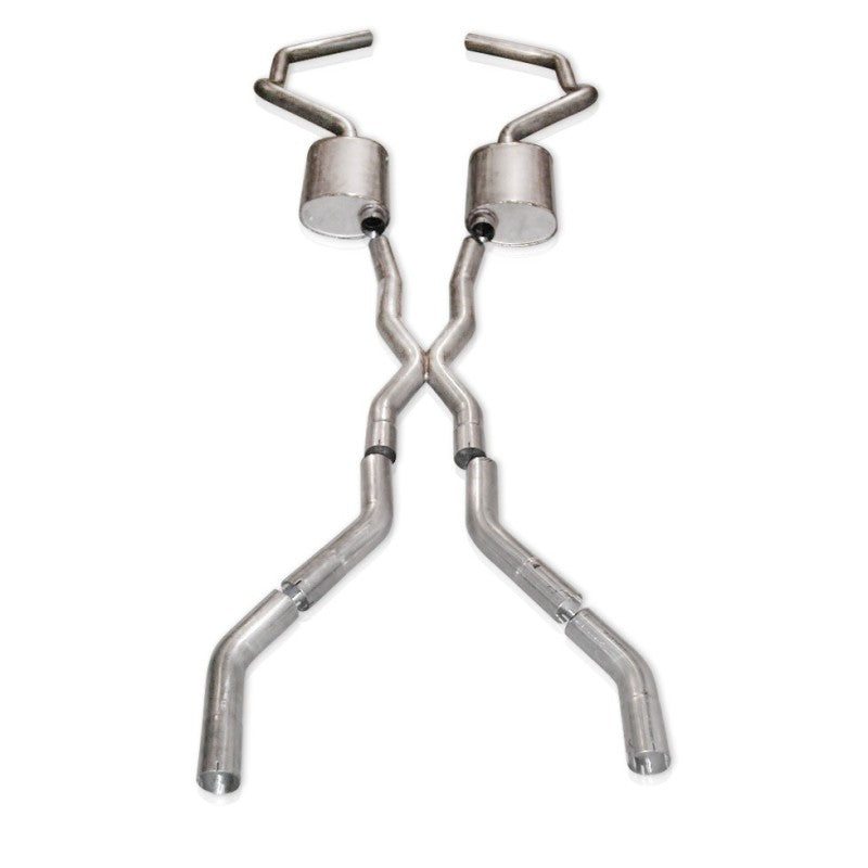Stainless Works Chevy Camaro 1967-69 Exhaust 2.5in Stainless with X-Pipe Catback Stainless Works