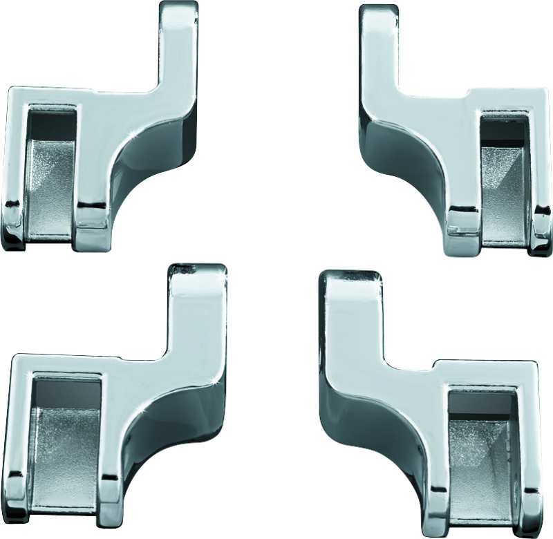 Kuryakyn Driver Floorboard Relocation Brackets For FLST Models Chrome Footpegs Kuryakyn