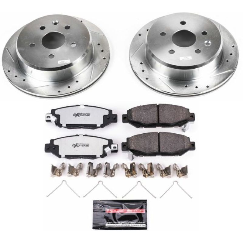 Power Stop 92-98 Lexus SC300 Rear Z26 Street Warrior Brake Kit Brake Kits - Performance D&S PowerStop