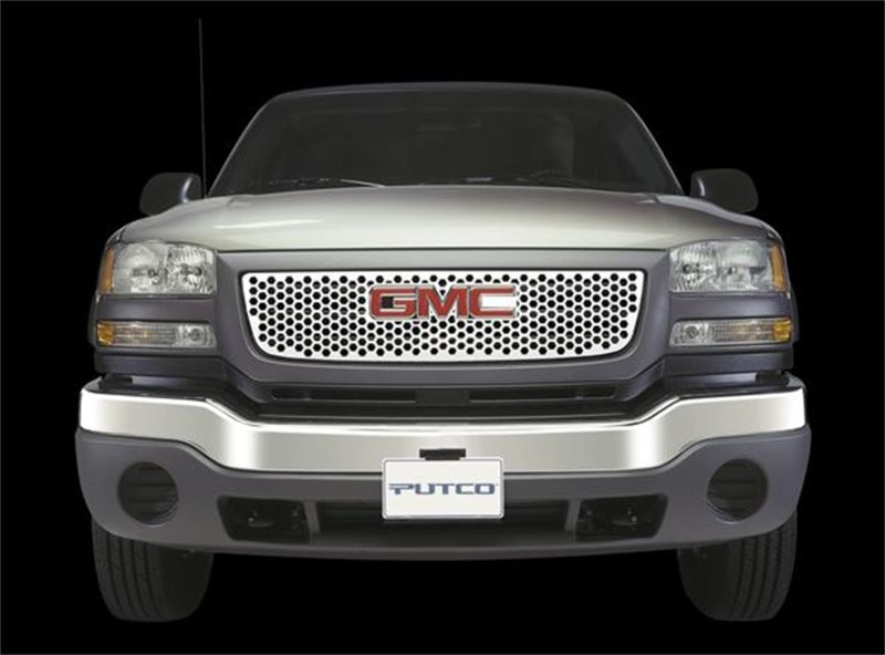 Putco 96-02 GMC Savana w/ Logo CutOut Punch Stainless Steel Grilles Grilles Putco