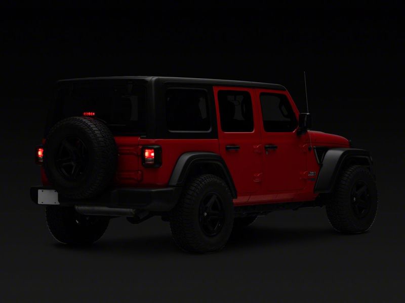 Raxiom 18-23 Jeep Wrangler JL Axial Series LED Third Brake Light- Red Brake Lights Raxiom