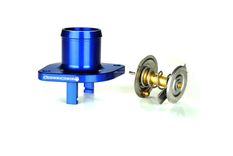 Sinister Diesel 03-07 Ford 6.0L Powerstroke Thermostat Housing Thermostat Housings Sinister Diesel