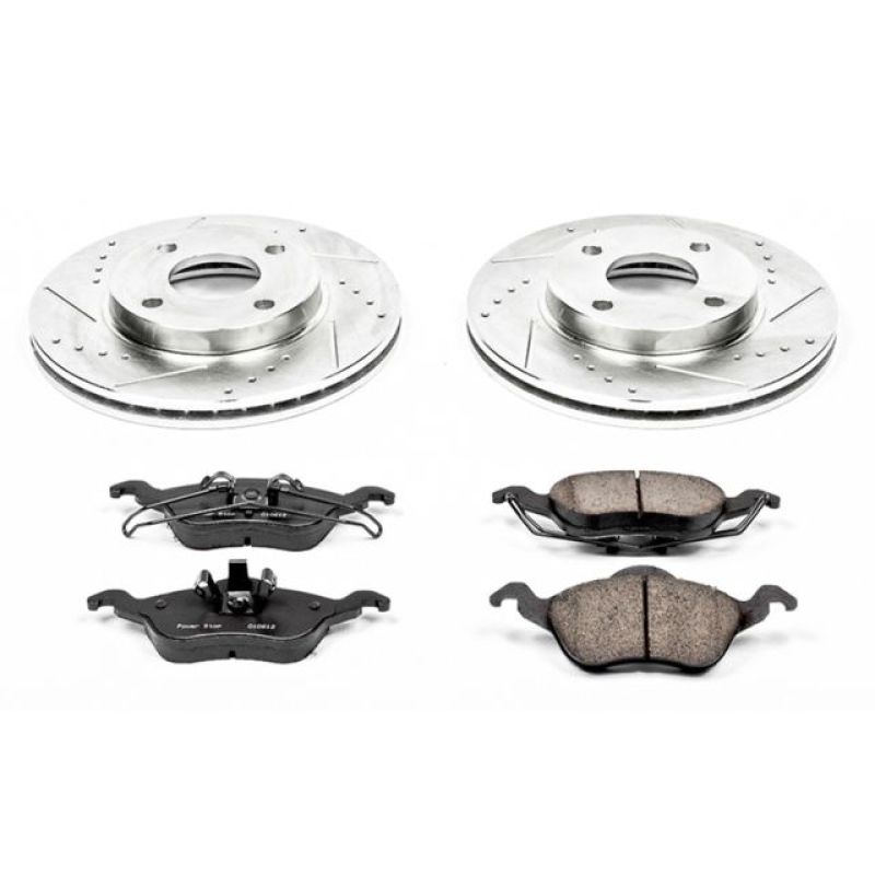 Power Stop 00-04 Ford Focus Front Z23 Evolution Sport Brake Kit Brake Kits - Performance D&S PowerStop