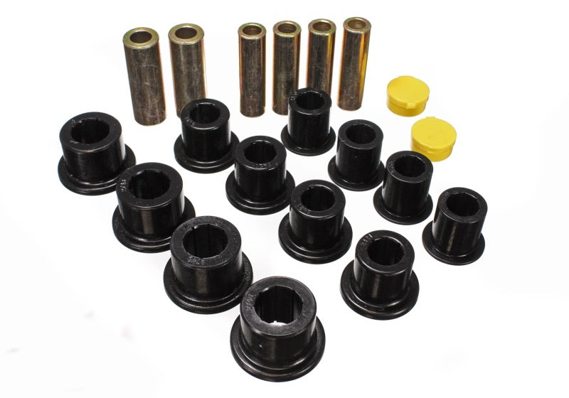 Energy Suspension 00-04 Ford Excursion 4WD / 99-04 F250/F350 4WD Black Front Leaf Spring Bushing Set Bushing Kits Energy Suspension