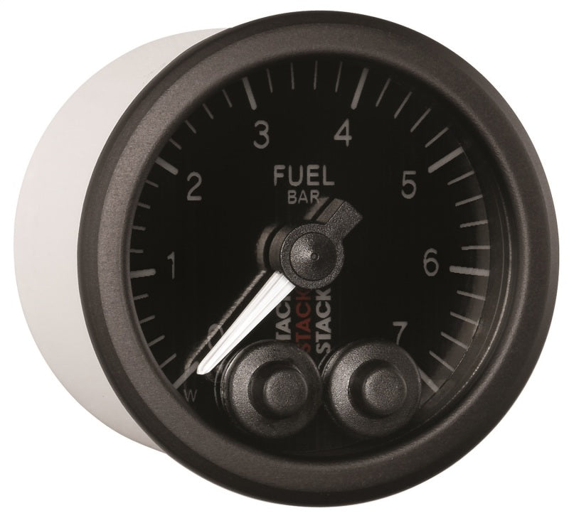 Autometer Stack 52mm 0-7 Bar M10 Male Pro-Control Fuel Pressure Gauge - Black Gauges AutoMeter