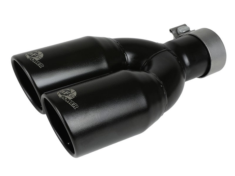 aFe Vulcan Series 2.5in 304 SS Axle-Back Exhaust Black 07-18 Jeep Wrangler (JK) V6-3.6/3.8L Axle Back aFe