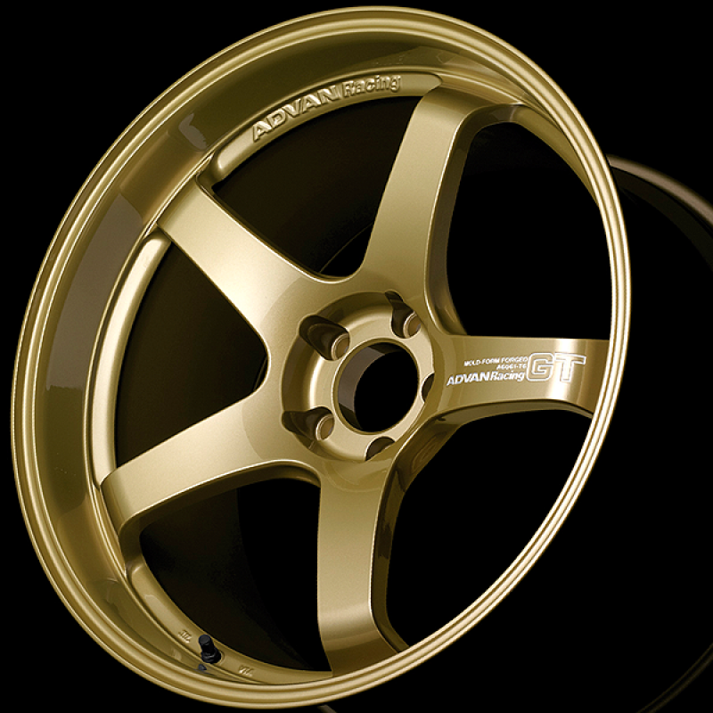 Advan GT for Porsche 18x9.0 / +46 Offset / 5x130 / 71.6mm Bore / Racing Gold Metallic Wheels - Forged Advan
