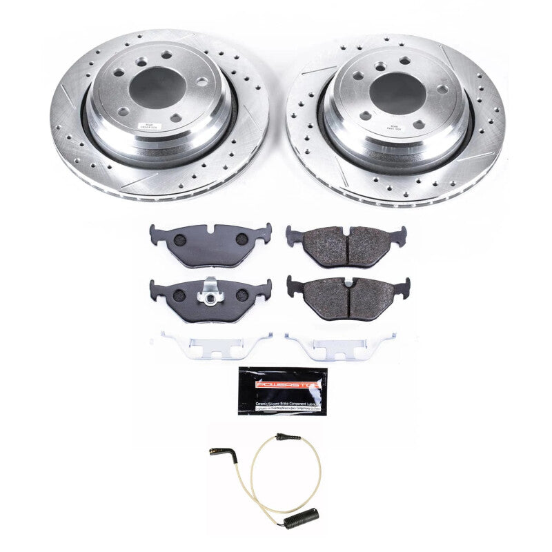 Power Stop 97-03 BMW 540i Rear Track Day Brake Kit Brake Kits - Performance Blank PowerStop
