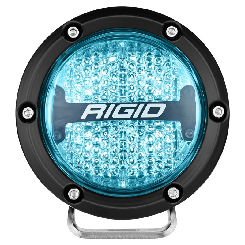Rigid Industries 360-Series 4in LED Off-Road Diffused Beam - RGBW Backlight (Pair) Light Bars & Cubes Rigid Industries