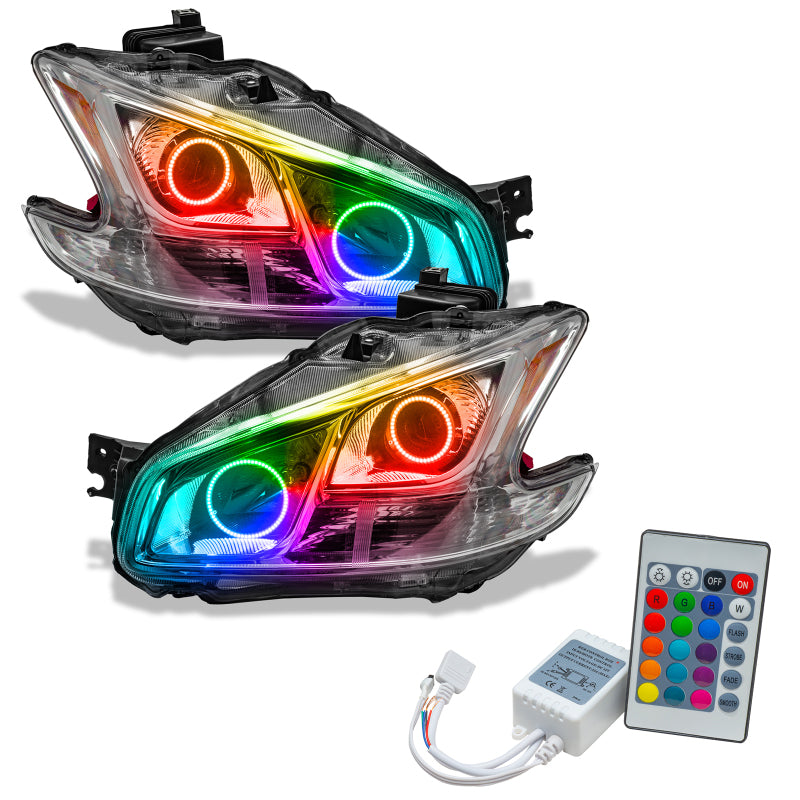 Oracle 09-13 Nissan Maxima SMD HL (Non-HID)-Chrome - ColorSHIFT w/ Simple Controller Headlights ORACLE Lighting