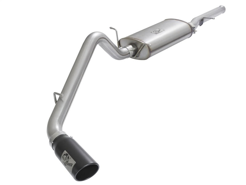 aFe MACHForce XP Exhausts Cat-Back Black Tip 09-17 GM Silverado 1500 4.3/5.3L RegCab SB/LB Catback aFe