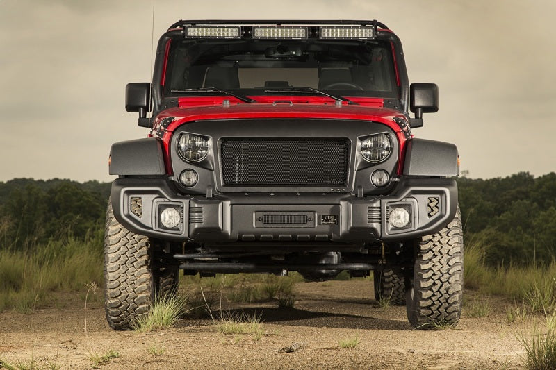 Rugged Ridge Spartacus Front Bumper Black 07-18 Jeep Wrangler Bumpers - Steel Rugged Ridge
