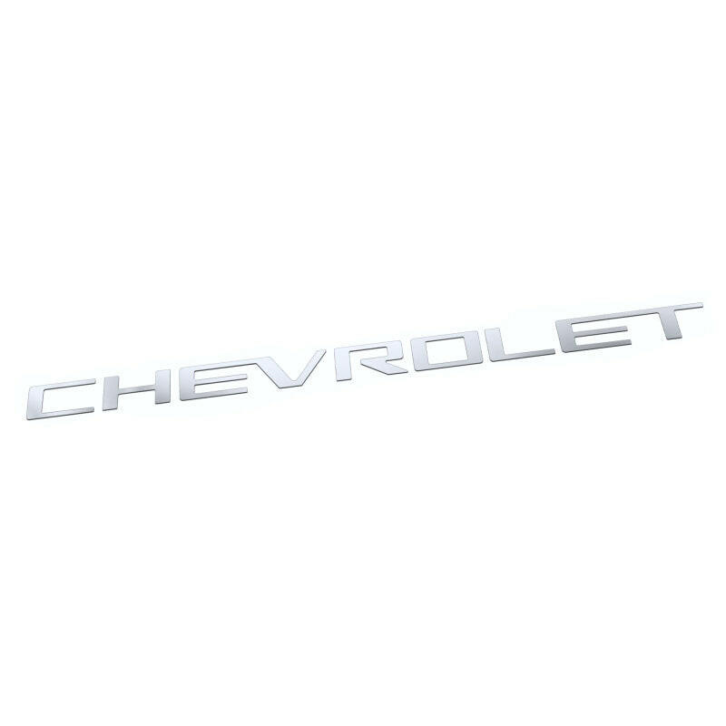 Putco 23-24 Chevrolet Colorado - Grille Letters - Black Platinum Chevrolet Letters Exterior Trim Putco