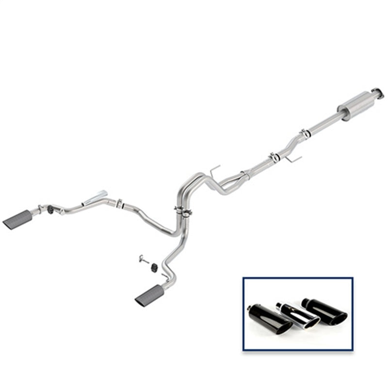 Ford Racing 15-18 F-150 5.0L Cat-Back Extreme Exhaust System Rear Exit w/ Carbon Fiber Tips Catback Ford Racing